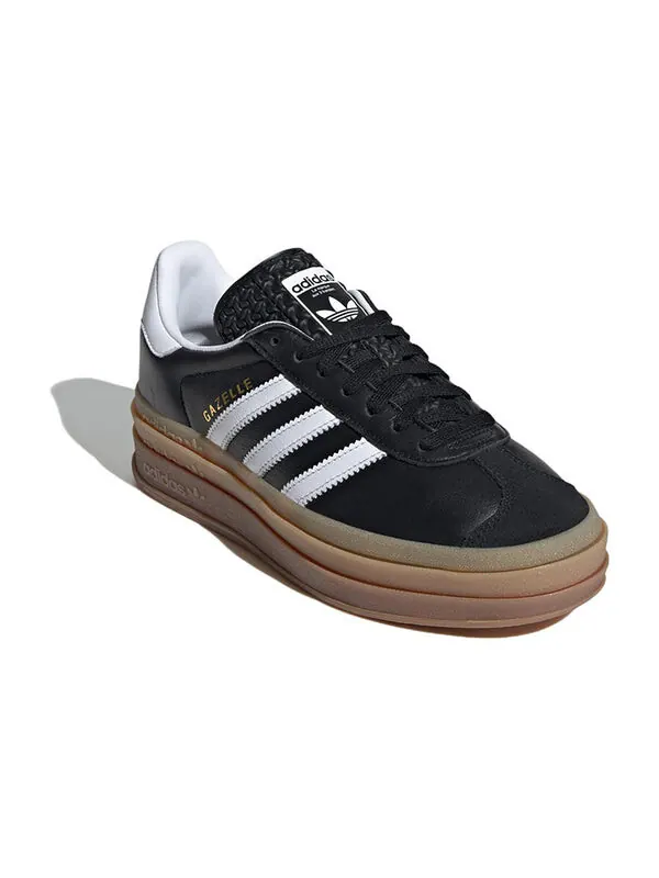 Кроссовки (WMNS) Adidas Originals Gazelle Shoes 'Black White Gum' — изображение 3 из 4, черный/белый