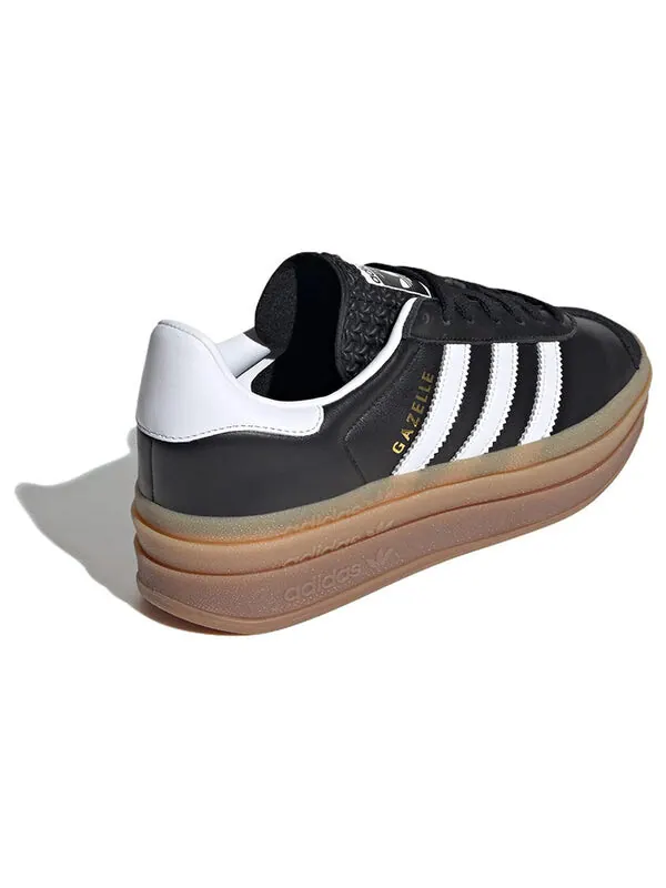 Кроссовки (WMNS) Adidas Originals Gazelle Shoes 'Black White Gum' — изображение 4 из 4, черный/белый