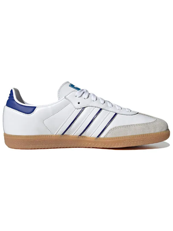 Кроссовки самба Adidas — изображение 2 из 4, белый/синий