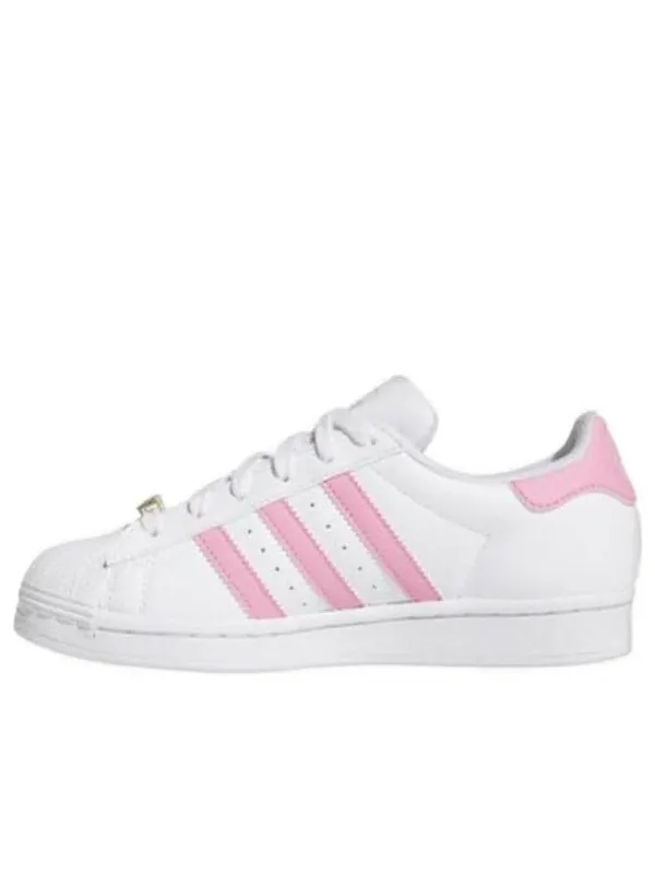 Кроссовки суперзвезда Adidas — изображение 1 из 4, белый/розовый