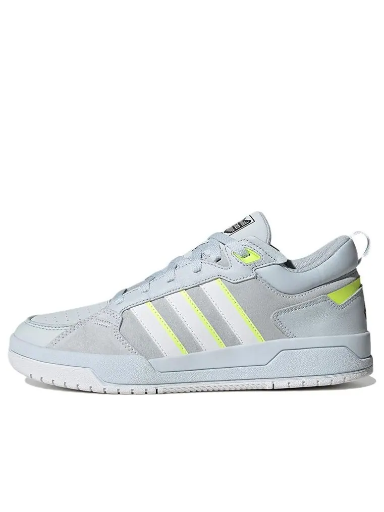 Кроссовки adidas neo 100DB 'Light Blue Neon Green' — изображение 1 из 6, серый