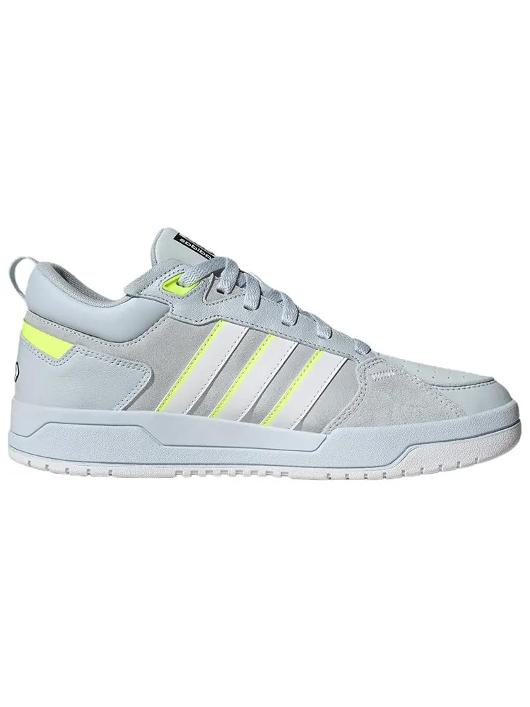 Кроссовки adidas neo 100DB 'Light Blue Neon Green' — изображение 2 из 6, серый
