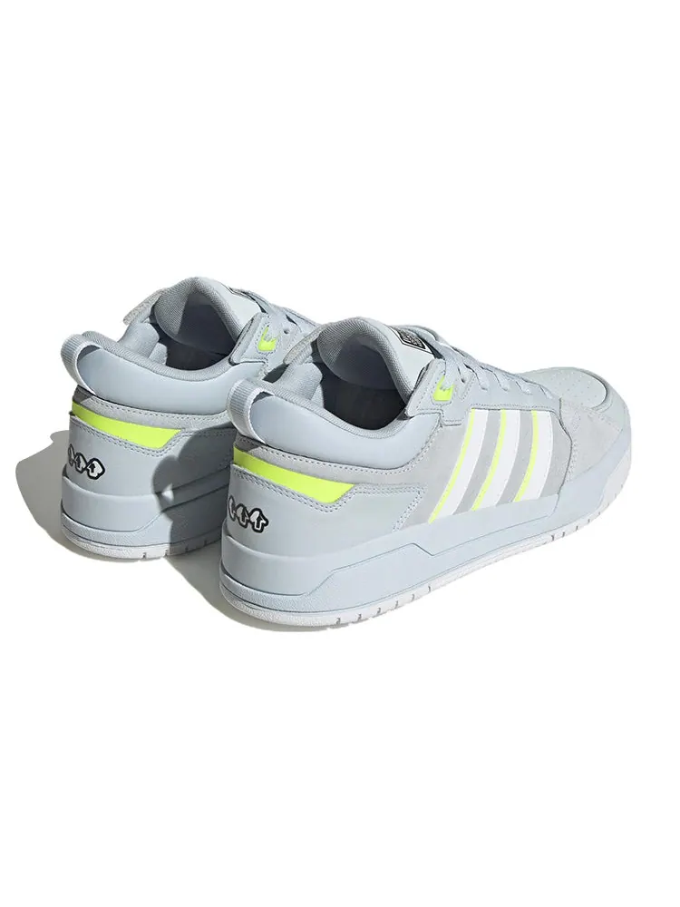 Кроссовки adidas neo 100DB 'Light Blue Neon Green' — изображение 4 из 6, серый