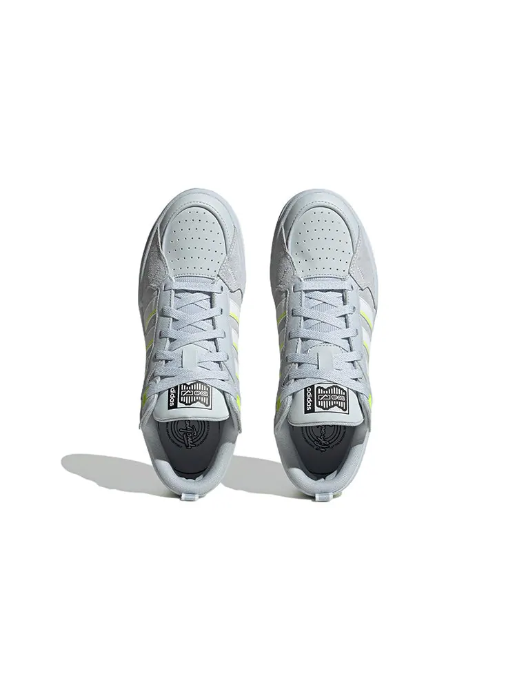 Кроссовки adidas neo 100DB 'Light Blue Neon Green' — изображение 5 из 6, серый