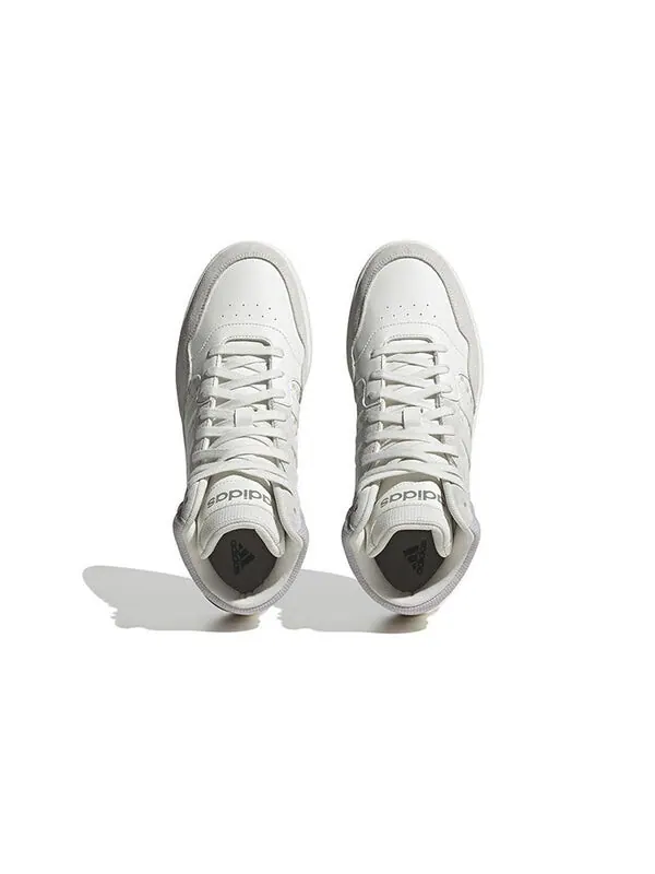 Кроссовки neo hoops mid Adidas — изображение 4 из 4, серый/белый