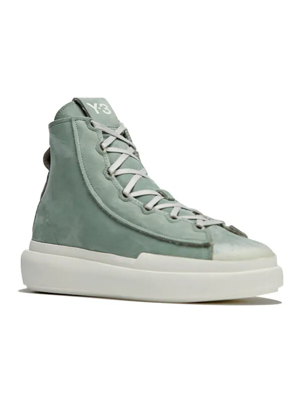 Кроссовки y 3 nizza high Adidas — изображение 4 из 4, зеленый/белый