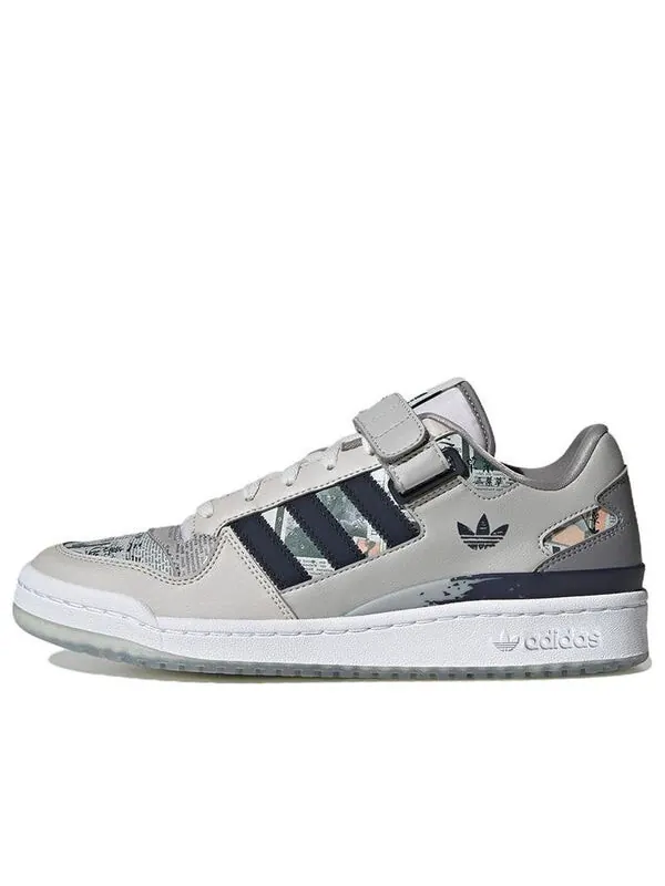 Кроссовки оригиналы форум низкий Adidas — изображение 1 из 4, белый/серый