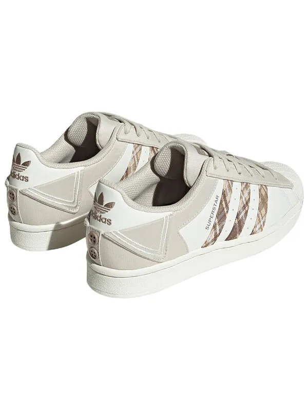 Кроссовки оригиналы суперзвезда Adidas — изображение 4 из 4, белый/коричневый