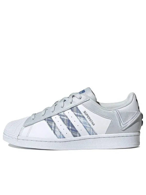 Кроссовки оригиналы суперзвезда Adidas — изображение 1 из 4, белый/серый/синий