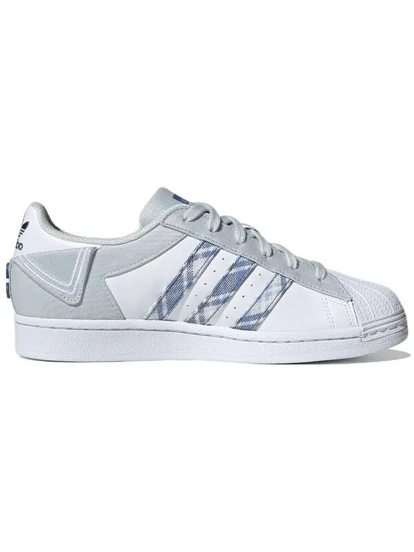 Кроссовки оригиналы суперзвезда Adidas — изображение 2 из 4, белый/серый/синий