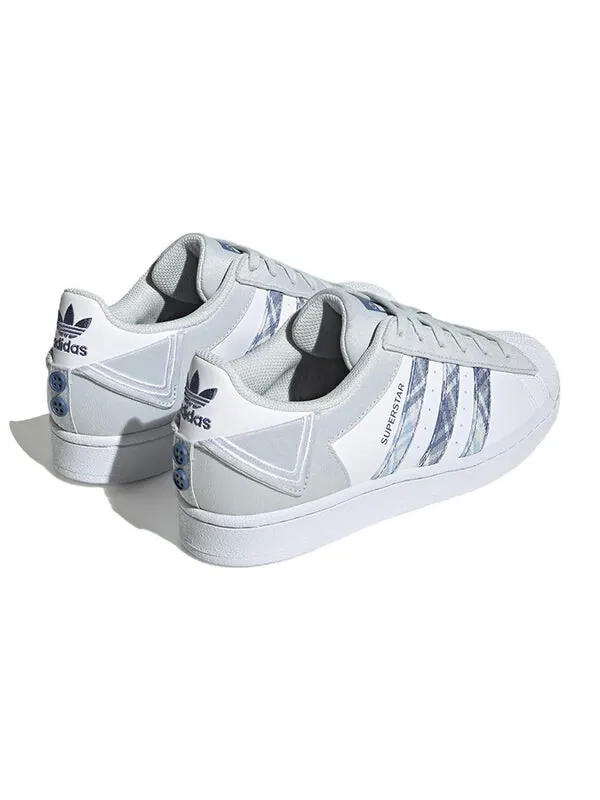 Кроссовки оригиналы суперзвезда Adidas — изображение 4 из 4, белый/серый/синий