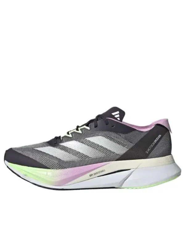 Кроссовки adizero boston 12 'black green spark' Adidas — изображение 1 из 2, черный/металлик/зеленый