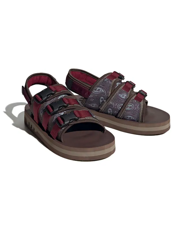 Сандалии originals adistrp sandals 'burgundy brown' Adidas — изображение 3 из 4, бордовый/коричневый