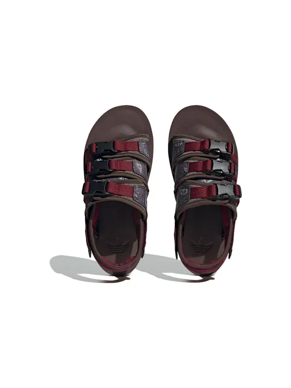 Сандалии originals adistrp sandals 'burgundy brown' Adidas — изображение 4 из 4, бордовый/коричневый