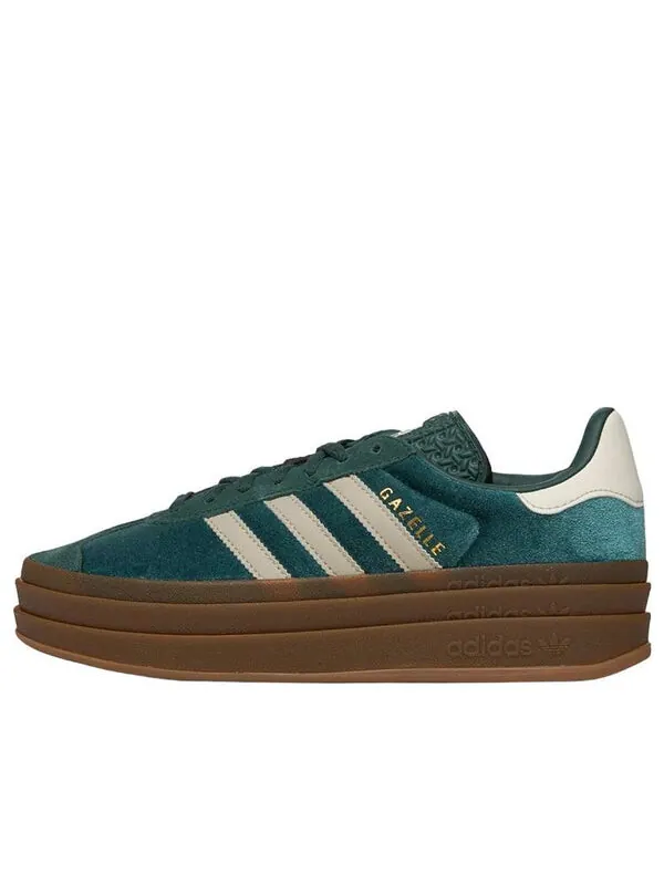 Кроссовки газель смелые Adidas — изображение 1 из 4, зеленый/серый/зеленый