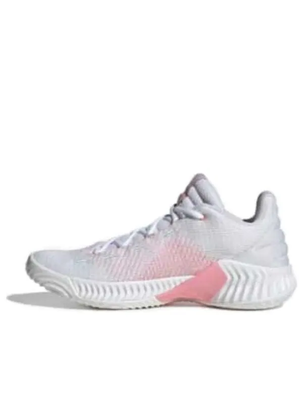 Кроссовки pro bounce 2018 низкие Adidas — изображение 1 из 2, серый/розовый/белый