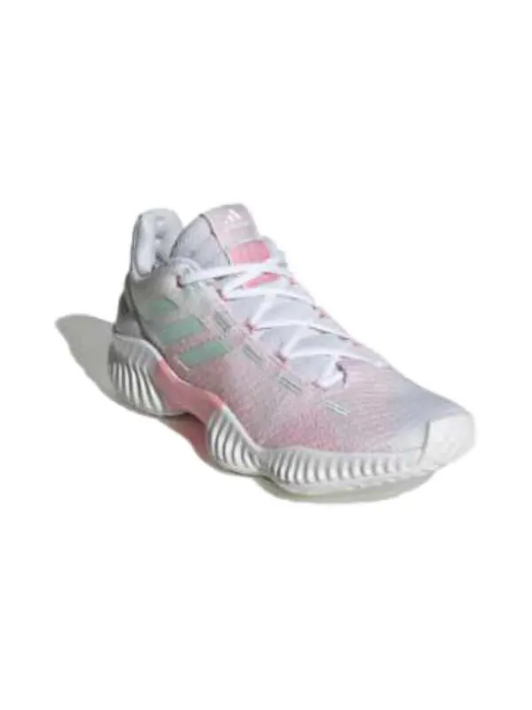 Кроссовки pro bounce 2018 низкие Adidas — изображение 2 из 2, серый/розовый/белый