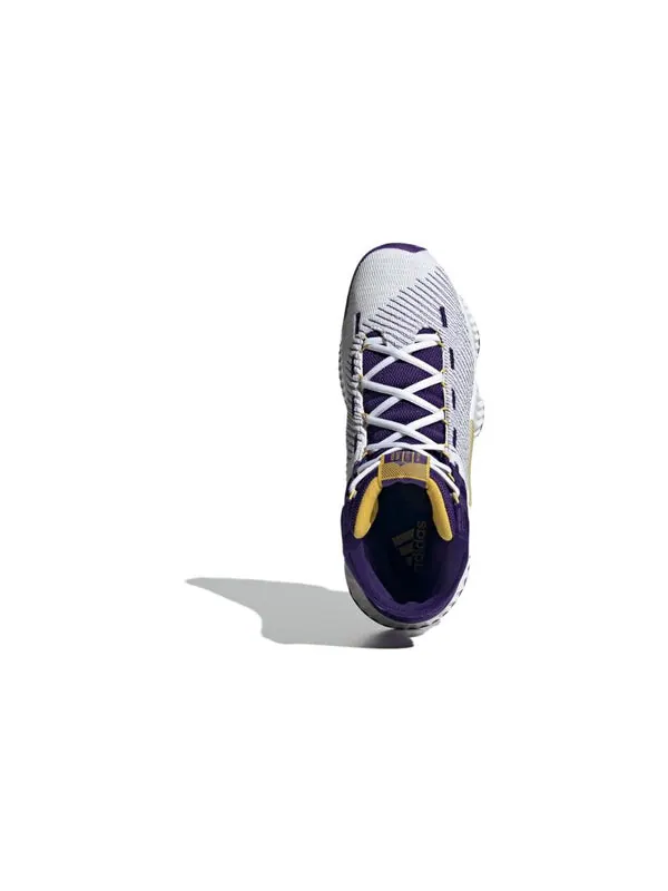 Кроссовки pro bounce 2018 Adidas — изображение 4 из 4, белый/фиолетовый