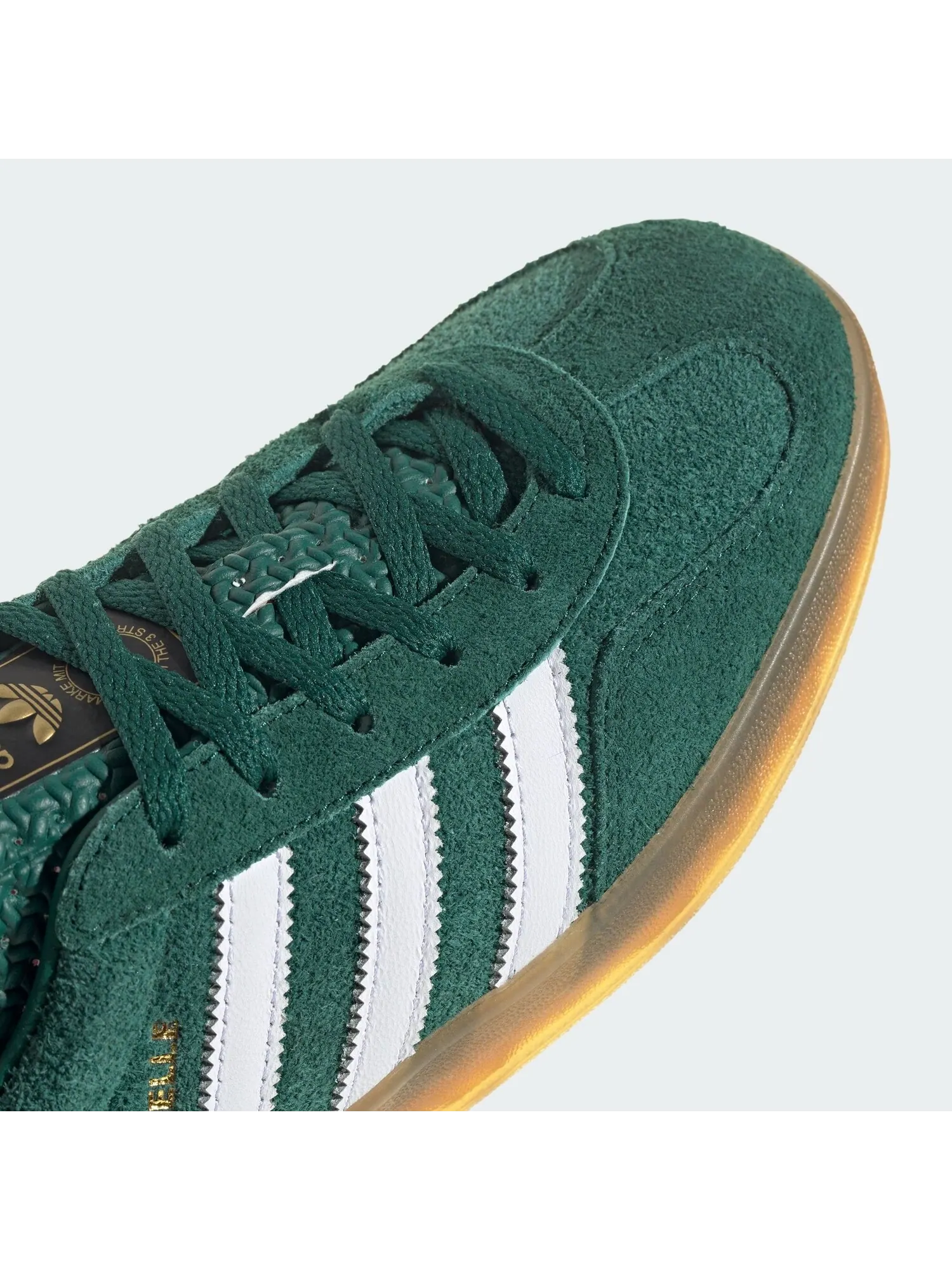 Кроссовки (WMNS) Adidas Gazelle Indoor — изображение 6 из 10, зеленый/белый/розовый
