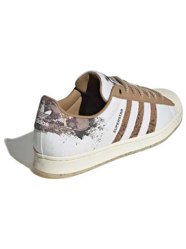 Кроссовки оригиналы суперзвезды кроссовки Adidas — изображение 3 из 4, белый/коричневый