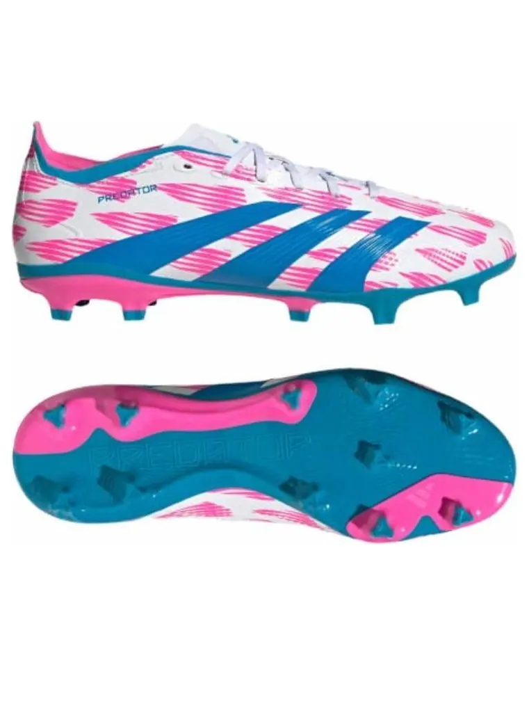Кроссовки adidas Predator League FG 'Cloud White Solar Blue Solar Pink' — изображение 4 из 5, белый