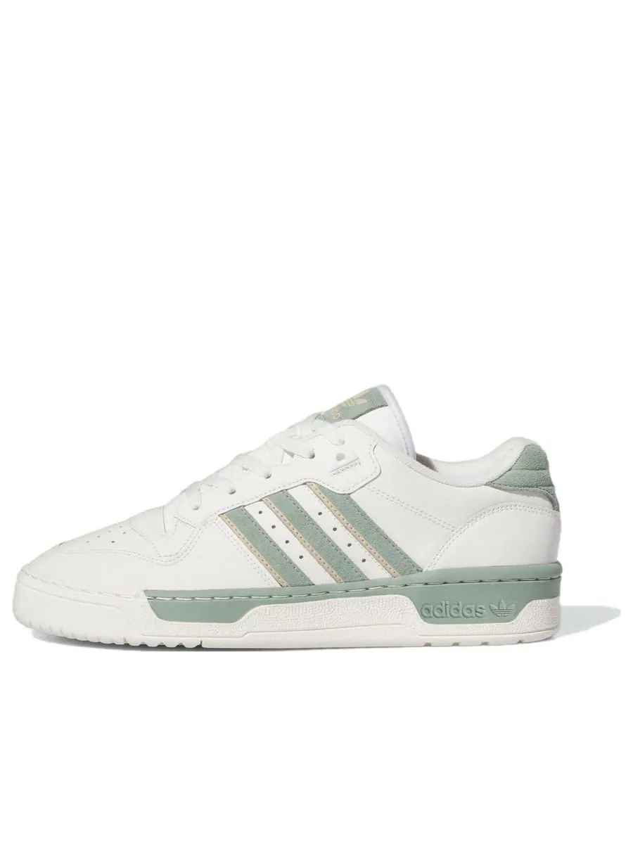 Кроссовки adidas Rivalry Low 'White Silver Green' — изображение 1 из 6, белый