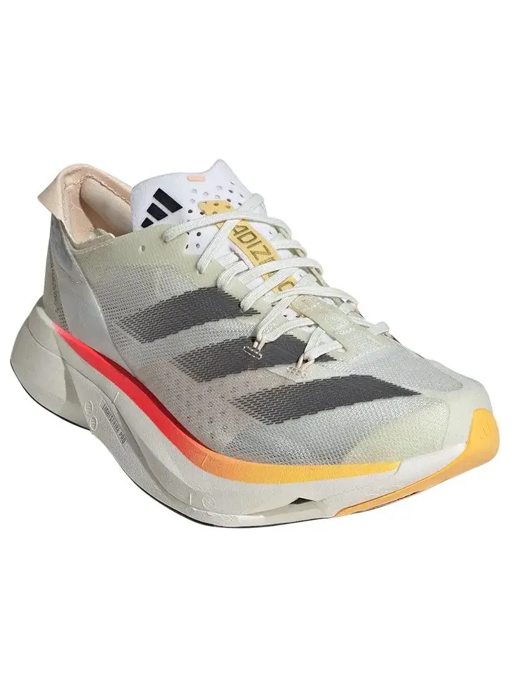 Кроссовки (WMNS) adidas Adizero Adios Pro 3 'Ivory Iron Metallic Crystal Sand' — изображение 3 из 6, белый