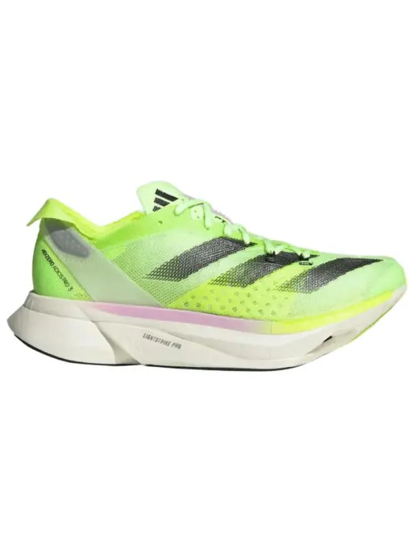 Кроссовки adizero adios pro 3 running shoes 'aurora black zero metalic lucid lemon' Adidas — изображение 2 из 2, черный