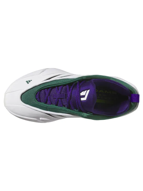 Кроссовки дама 9 Adidas — изображение 4 из 4, белый/фиолетовый-зеленый