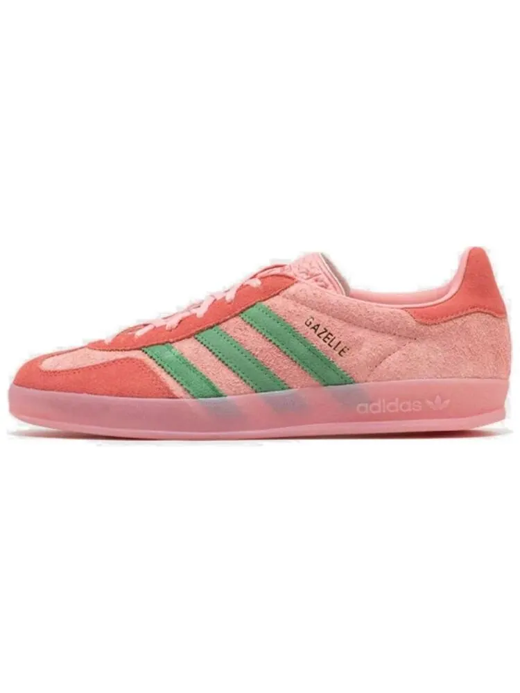 Женские кроссовки Adidas Gazelle Indoor Semi Pink Spark — изображение 1 из 6, розовый/зеленый