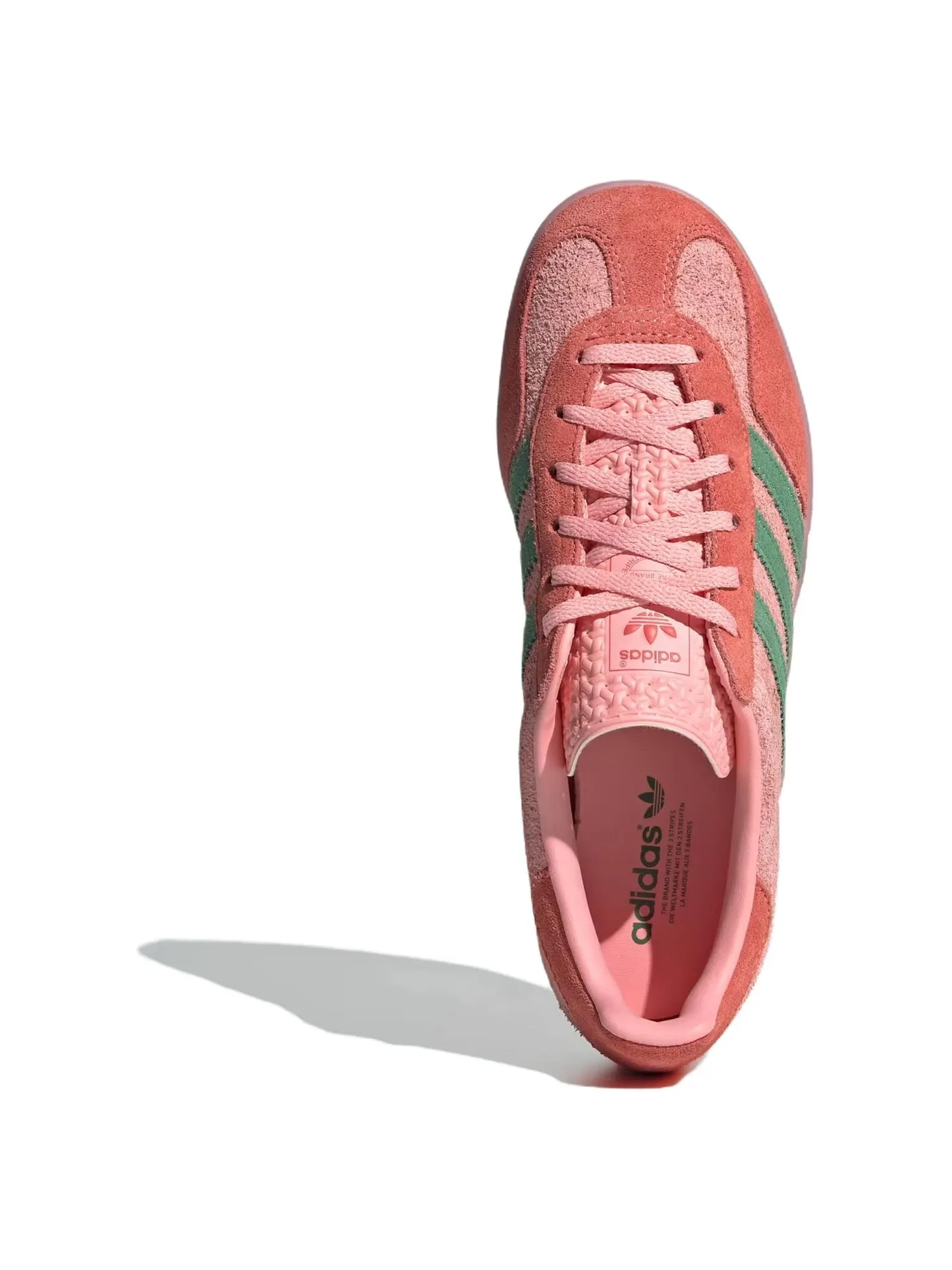 Женские кроссовки Adidas Gazelle Indoor Semi Pink Spark — изображение 5 из 6, розовый/зеленый