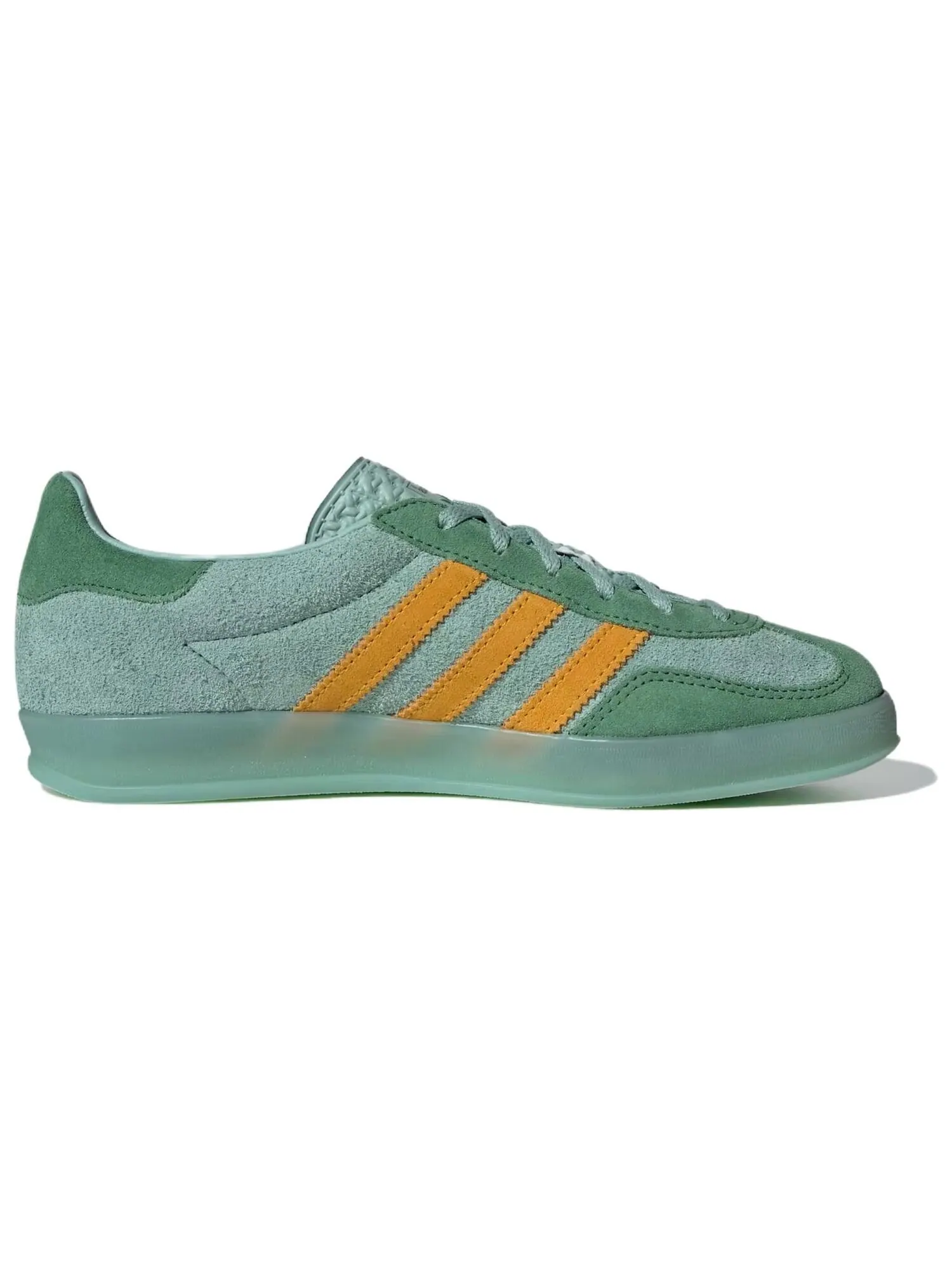 Кроссовки Adidas Gazelle Indoor Hazy Green Crew Yellow Women's — изображение 2 из 5, зеленый