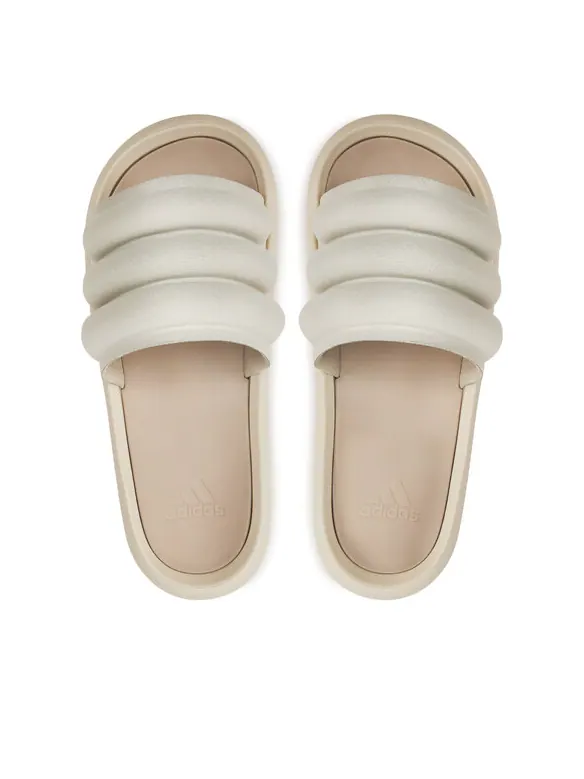Тапочки adilette zplaash slides Adidas — изображение 2 из 4, бежевый