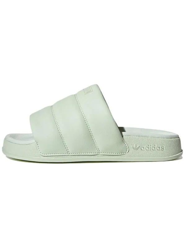 Тапочки adilette essential slide Adidas — изображение 2 из 4, зеленый