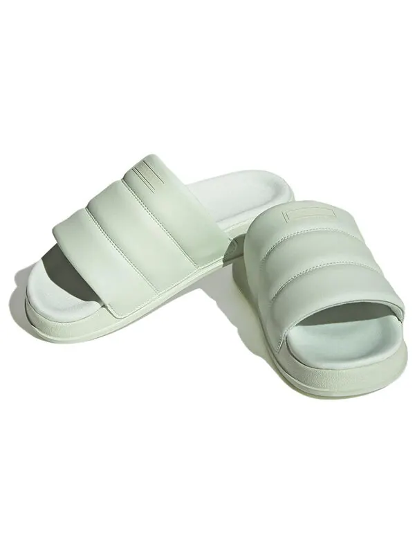 Тапочки adilette essential slide Adidas — изображение 4 из 4, зеленый