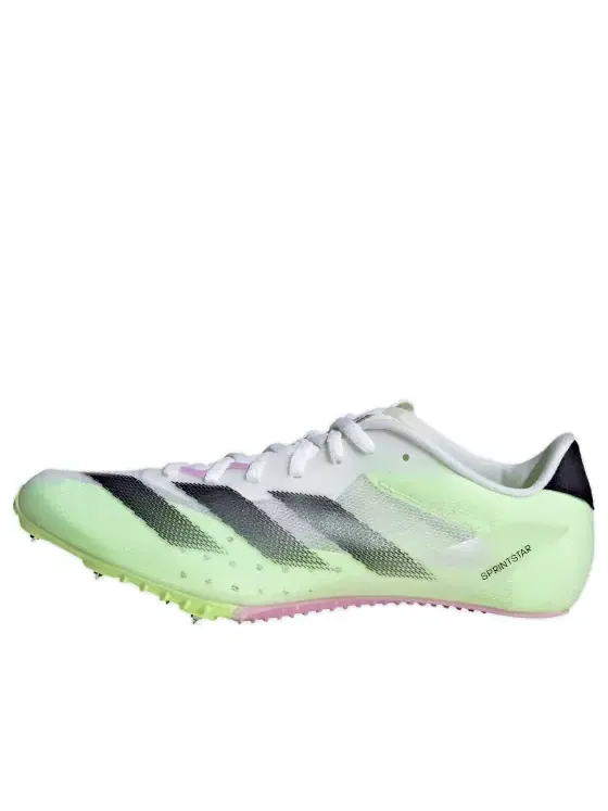 Кроссовки adizero sprintstar Adidas — изображение 1 из 3, белый/черный/зеленый