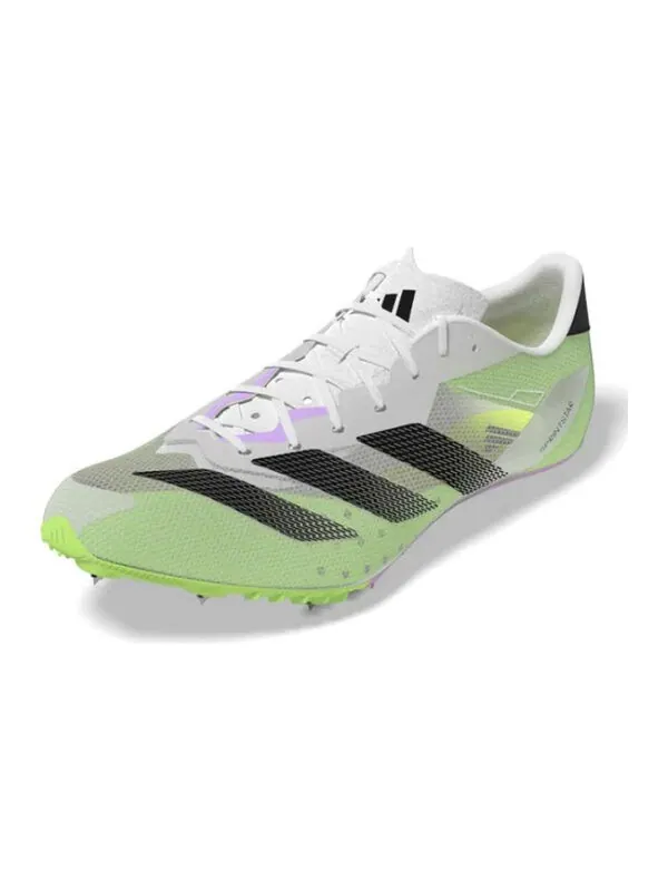 Кроссовки adizero sprintstar Adidas — изображение 3 из 3, белый/черный/зеленый