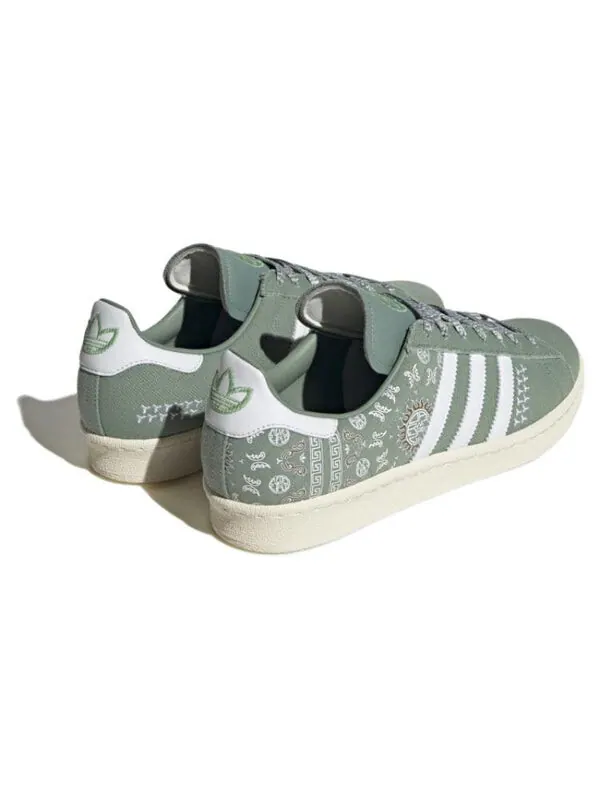 Кроссовки кампус 80-х Adidas — изображение 4 из 4, оливковый зеленый/белый