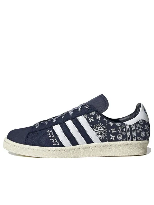 Кроссовки кампус 80-х Adidas — изображение 1 из 4, темно-синий/белый