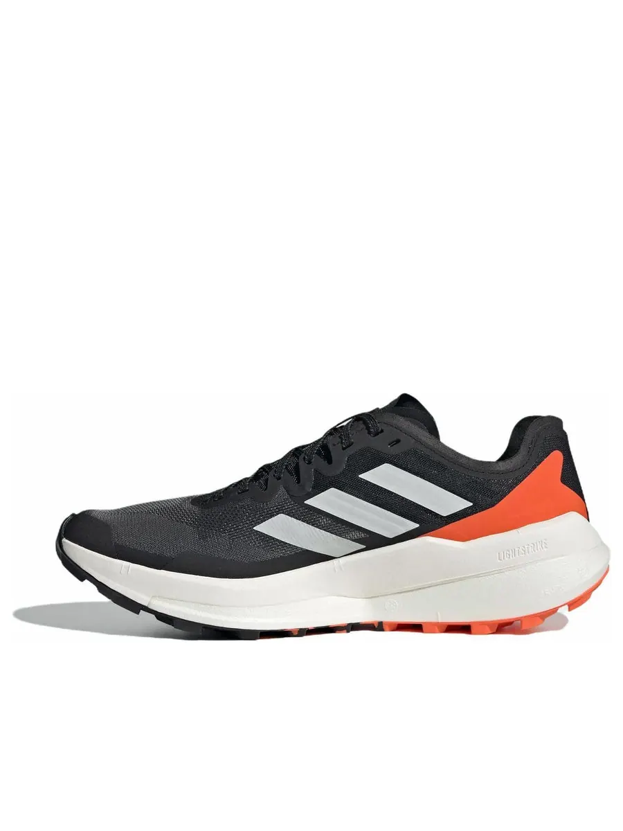 Кроссовки adidas Terrex Agravic Speed Trail 'Core Black Grey Impact Orange' — изображение 1 из 6, черный