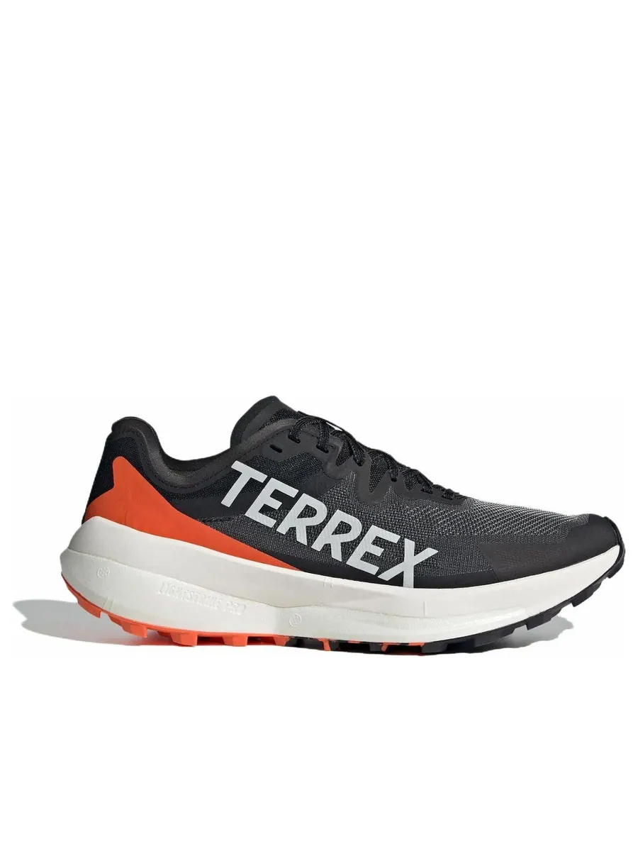 Кроссовки adidas Terrex Agravic Speed Trail 'Core Black Grey Impact Orange' — изображение 2 из 6, черный