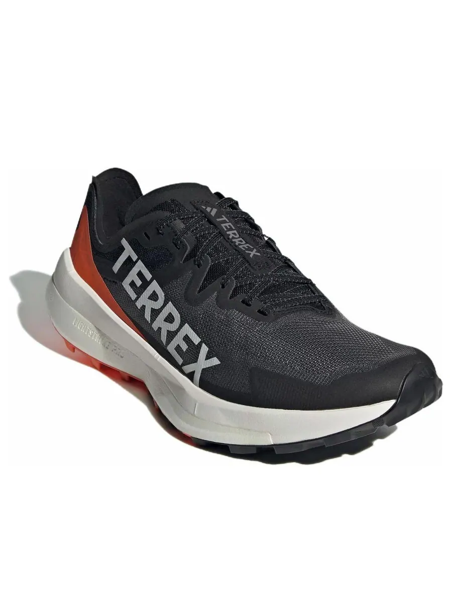 Кроссовки adidas Terrex Agravic Speed Trail 'Core Black Grey Impact Orange' — изображение 3 из 6, черный