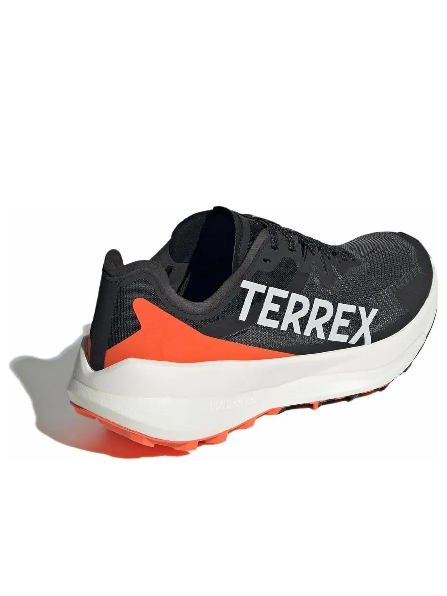 Кроссовки adidas Terrex Agravic Speed Trail 'Core Black Grey Impact Orange' — изображение 4 из 6, черный