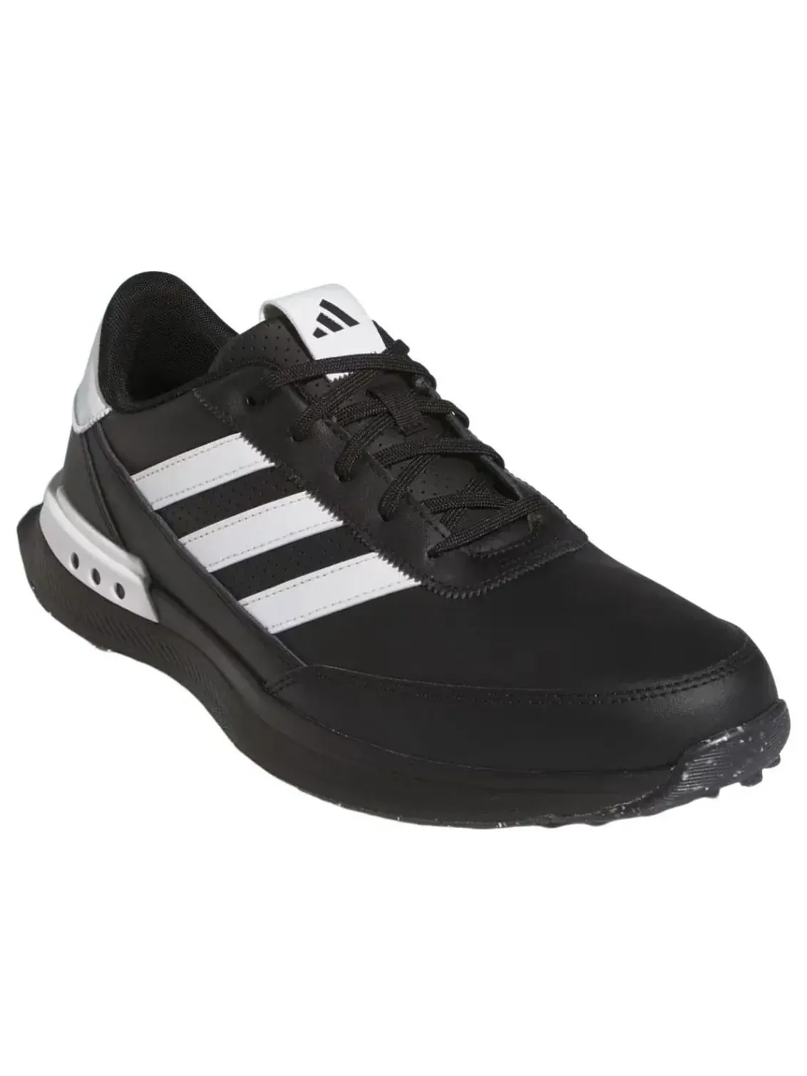 Кроссовки для гольфа Adidas S2G 24 Leather Spikeless Golf 'Black White' — изображение 4 из 5, черный