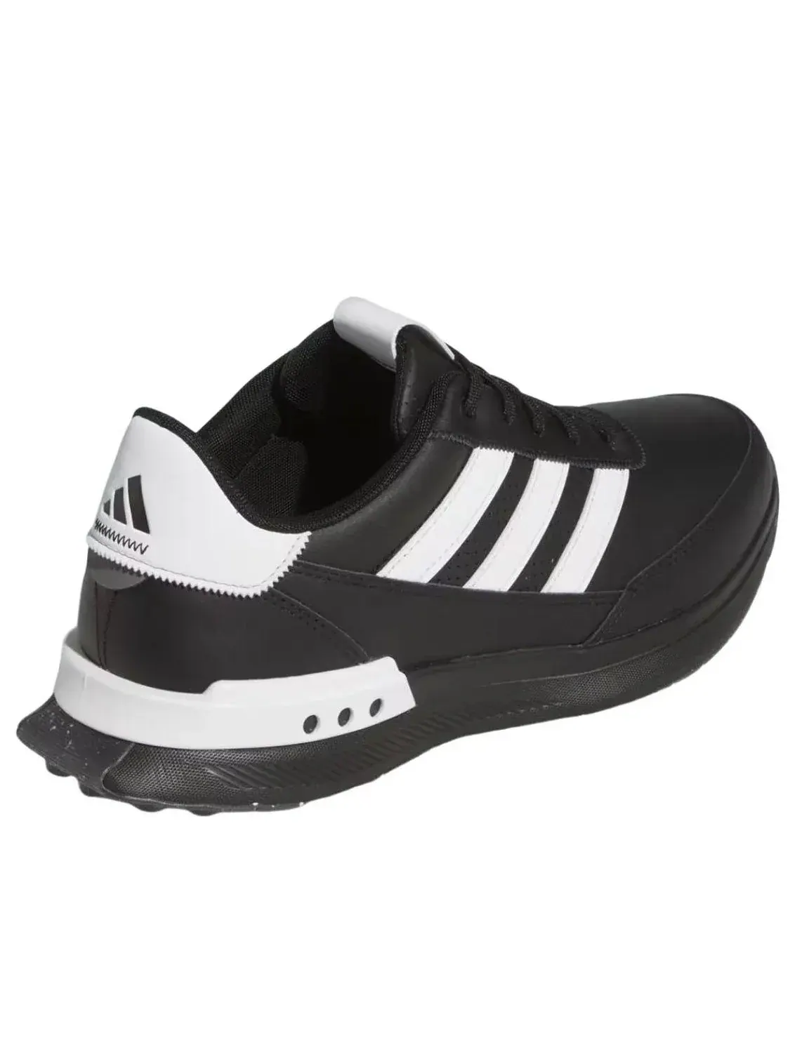 Кроссовки для гольфа Adidas S2G 24 Leather Spikeless Golf 'Black White' — изображение 5 из 5, черный
