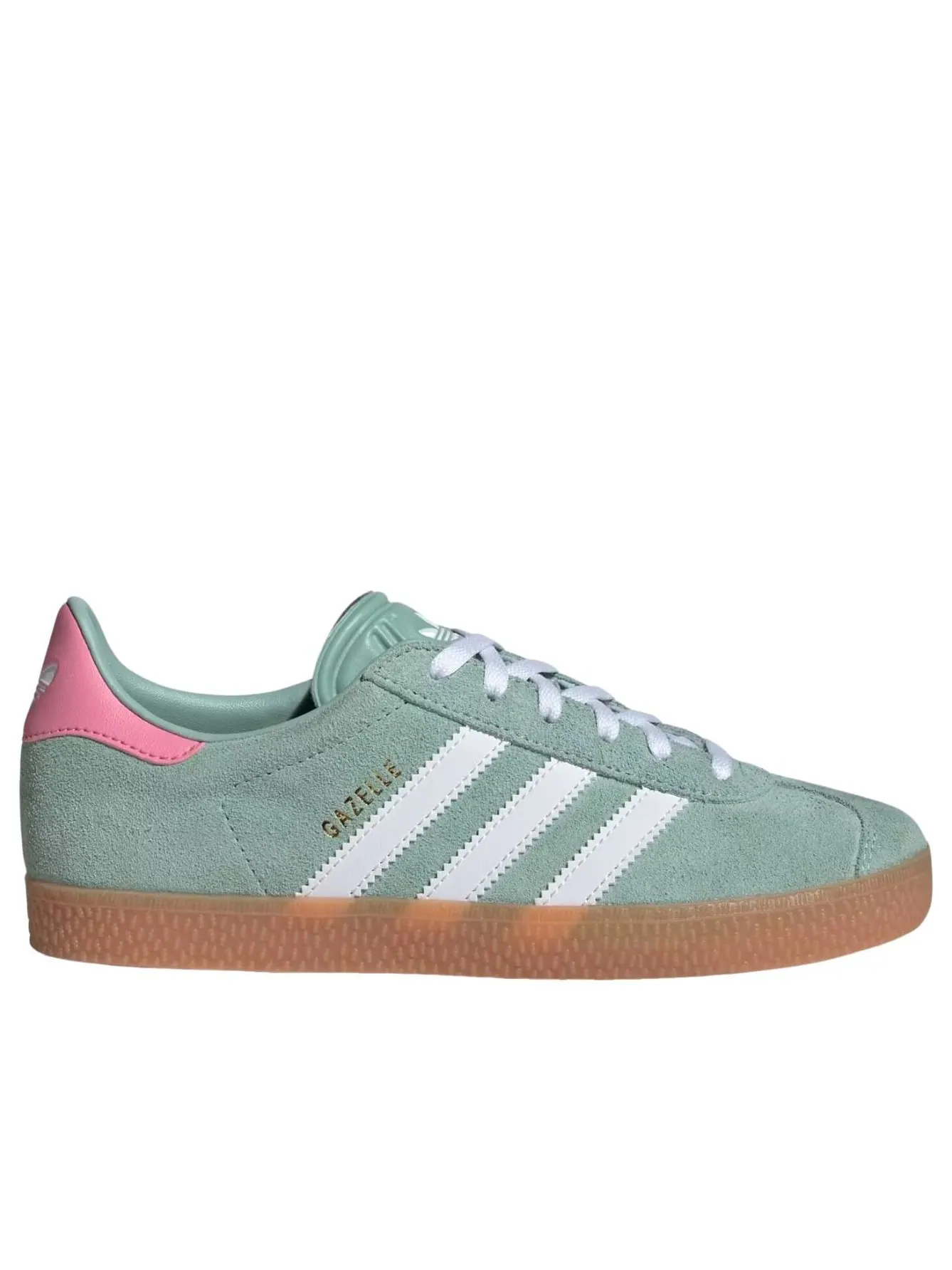 (GS) Adidas Gazelle 'Hazy Green Bliss Pink' — изображение 6 из 6, зеленый/белый/розовый