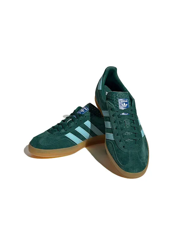 Кроссовки gazelle 'collegiate green hazy sky' Adidas — изображение 3 из 4, зеленый//золотистый