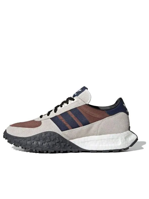 Кроссовки оригиналы ретро e5 "preloved Adidas — изображение 1 из 4, серый коричневый/синий