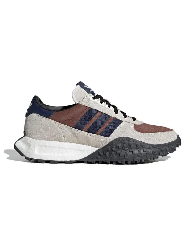 Кроссовки оригиналы ретро e5 "preloved Adidas — изображение 2 из 4, серый коричневый/синий