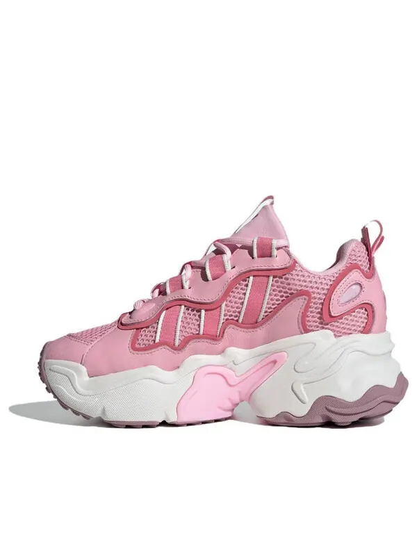 Кроссовки оригиналы ozthemis Adidas — изображение 1 из 3, розовый/белый